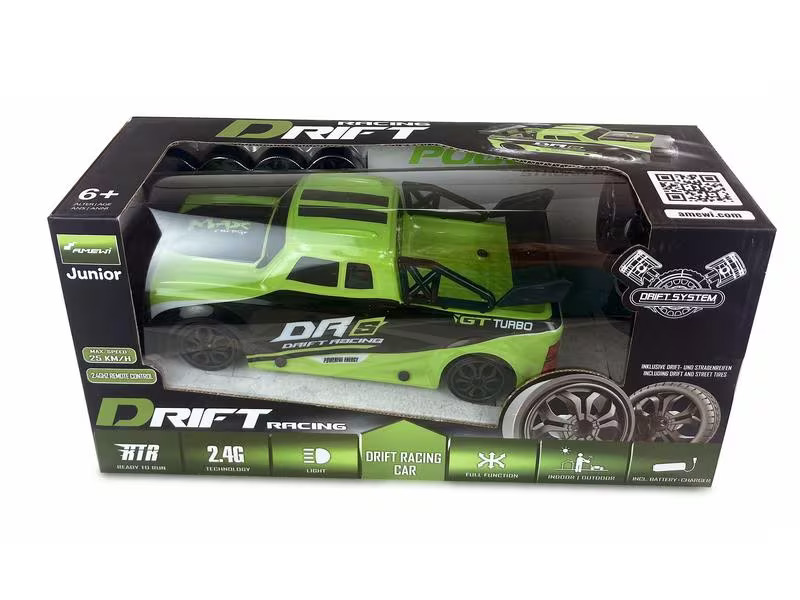 Amewi Drift DRS 4WD Grün, RTR, 1:18