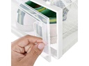 Songmics Schuhorganizer Transparent/Weiss, 18er Set