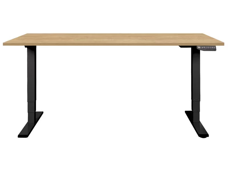Contini Tischgestell mit Platte 1.8 x 0.8 m, Eiche / Schwarz