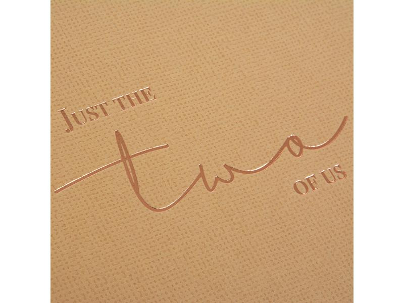 Goldbuch Hochzeitsalbum two of us 30 x 31 cm, 60 Seiten, Braun