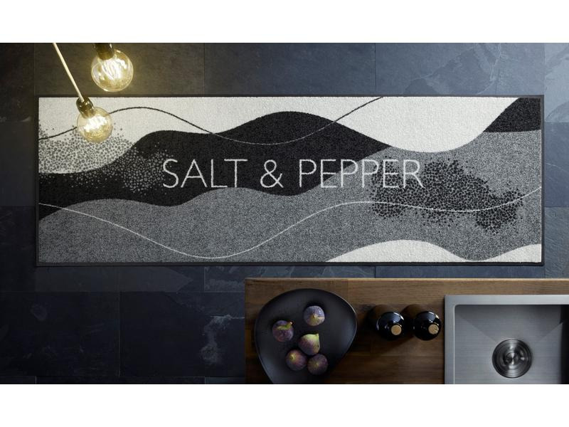 wash+dry Fussmatte Salt &amp; Pepper 60 cm x 180 cm