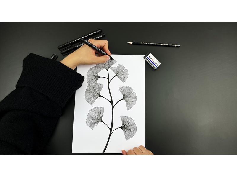 Tombow Filzstift MONO drawing pen 0.45 mm, Schwarz