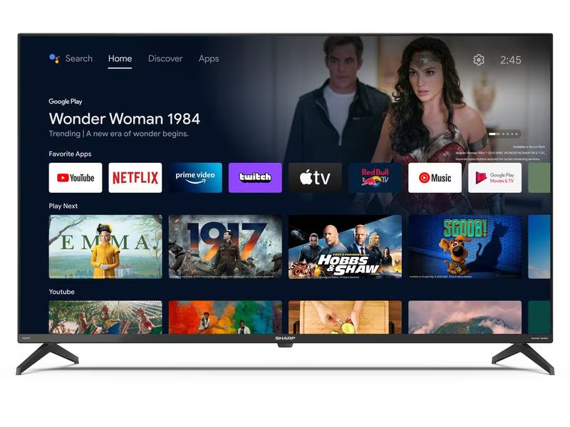 Sharp TV 43FN2EA 43, 3840 x 2160 (Ultra HD 4K), LED-LCD