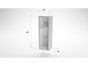 Woody Fashion Nachttisch Turra 20 x 65 x 15 cm, Weiss