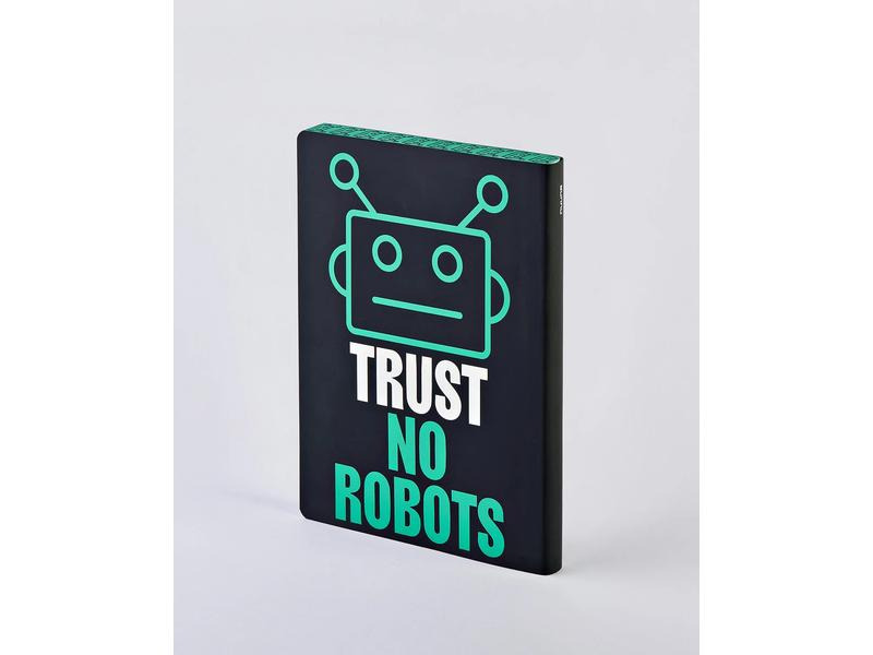 Nuuna Notizbuch GRAPHIC L TRUST NO ROBOTS