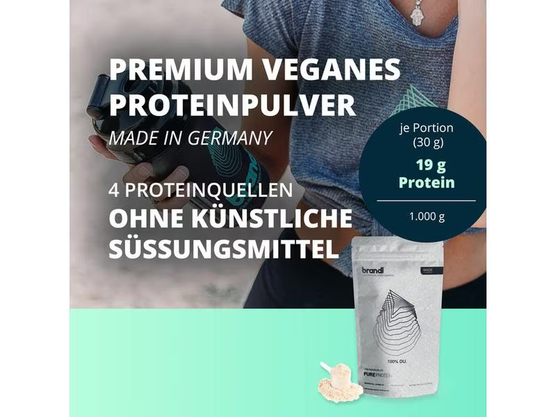 Brandl-Nutrition Pulver Pure Protein Vegan Vanille 1000 g