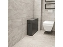 Woody Fashion Badezimmerregal Calencia 19 x 55 x 60 cm, Anthrazit