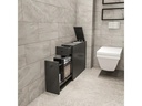 Woody Fashion Badezimmerregal Calencia 19 x 55 x 60 cm, Anthrazit