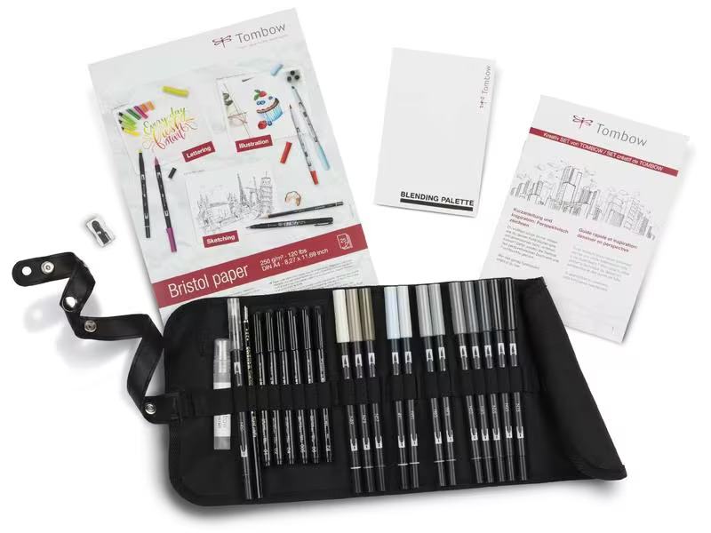Tombow Fineliner ABT Dual Brush Pen Set