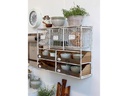 Chic Antique Wandregal 50.5 x 71.5 x 1 cm, Braun