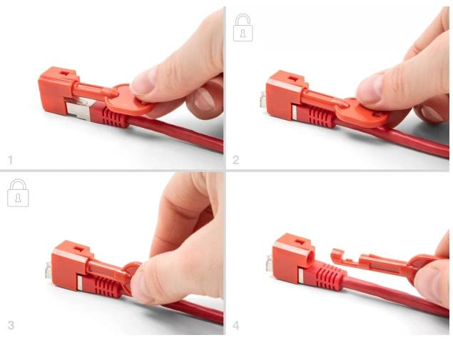Delock RJ45 Port Blocker Set für RJ45 Stecker 10 Stück