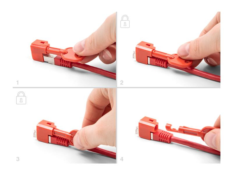 Delock RJ45 Port Blocker Set für RJ45 Stecker 10 Stück
