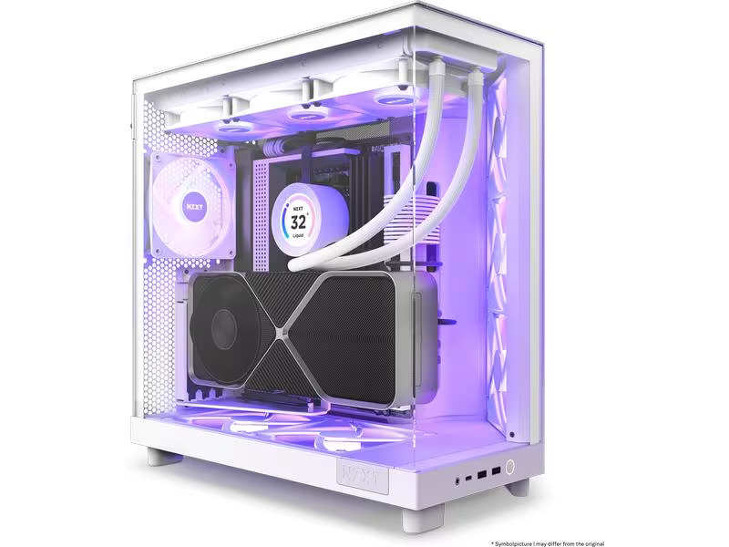 NZXT PC-Gehäuse H6 RGB Flow Weiss