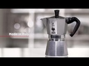 Bialetti Espressokocher La Mokina 0.5 Tassen, Silber