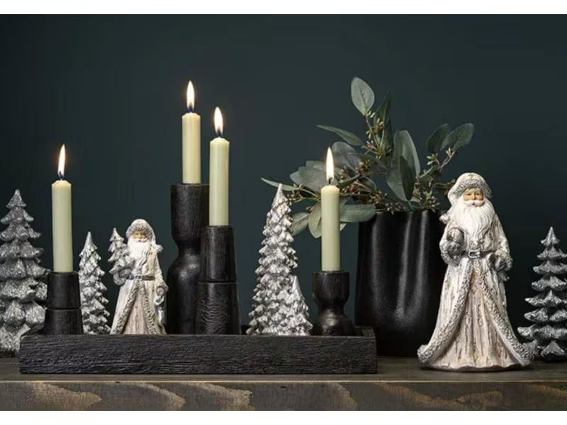 G. Wurm Weihnachtsbaum Silber, 18 x 25 x 18 cm