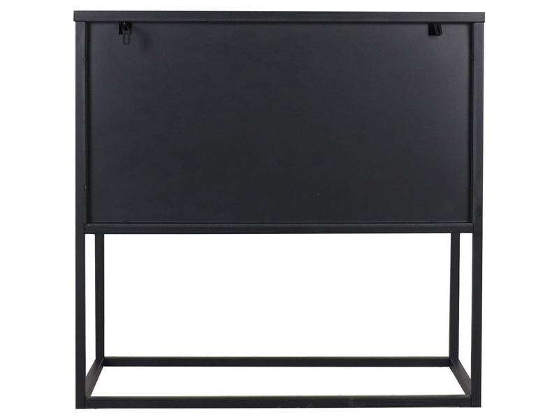 AC Design Kommode Newton 82 x 40 x 80 cm, Schwarz