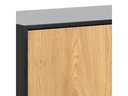 AC Design Kommode Seaford 120 x 40 x 82 cm, Nature/Schwarz