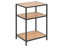 AC Design Nachttisch Seaford 42 x 35 x 63 cm, Nature/Schwarz