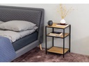 AC Design Nachttisch Seaford 42 x 35 x 63 cm, Nature/Schwarz