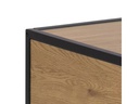 AC Design Nachttisch Seaford 42 x 35 x 63 cm, Nature/Schwarz