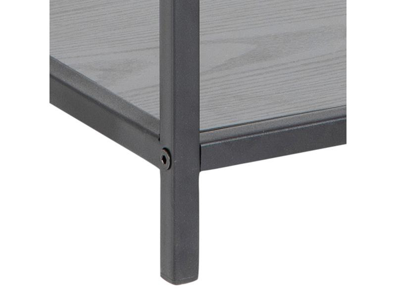 AC Design Nachttisch Seaford 42 x 35 x 63 cm, Schwarz