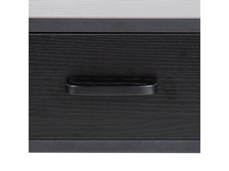 AC Design Nachttisch Seaford 42 x 35 x 63 cm, Schwarz