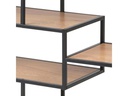 AC Design Regal Seaford 114 x 35 x 78 cm, Nature/Schwarz