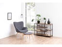 AC Design Regal Seaford 114 x 35 x 78 cm, Nature/Schwarz