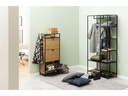 AC Design Schuhschrank  Seaford 56 x 30 x 129 cm, Nature/Schwarz