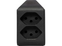 Brennenstuhl Abzweigstecker 2 x T13, 300° drehbar, Schwarz