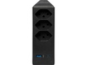 Brennenstuhl Abzweigstecker 3 x T13, 1 x USB A, 1 x USB C, 300° drehbar