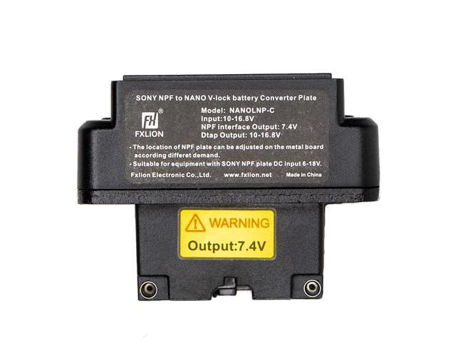 FXLion Nano V-Mount zu NP-F Platte (7.4 V)