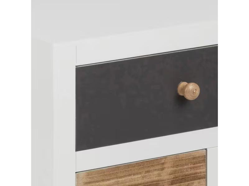 AC Design Nachttisch Thais 36 x 30 x 59 cm, Mehrfarbig