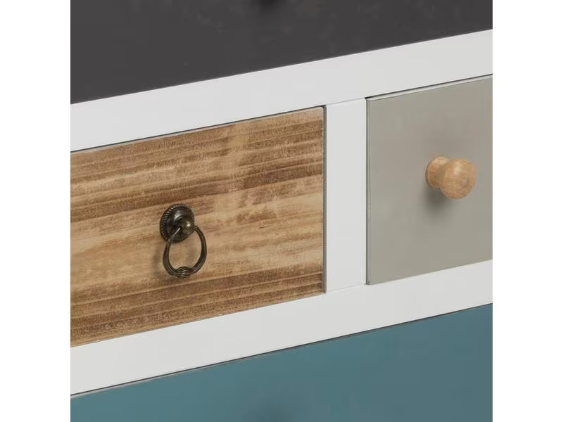 AC Design Nachttisch Thais 36 x 30 x 59 cm, Mehrfarbig
