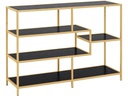 AC Design Regal Seaford 114 x 35 x 78 cm, Gold/Schwarz