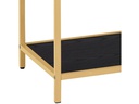 AC Design Regal Seaford 114 x 35 x 78 cm, Gold/Schwarz