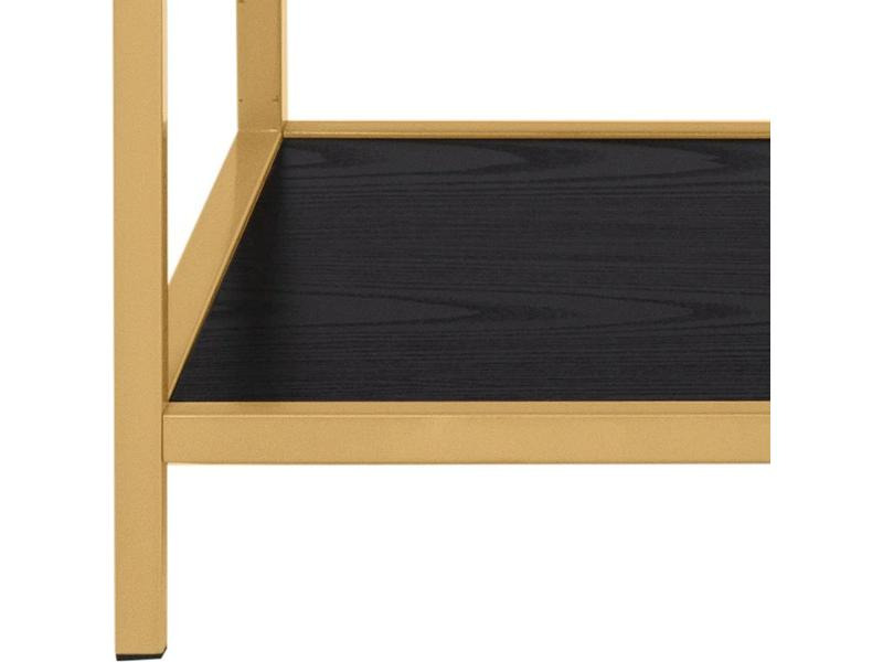 AC Design Regal Seaford 114 x 35 x 78 cm, Gold/Schwarz