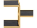 AC Design Regal Seaford 114 x 35 x 78 cm, Gold/Schwarz