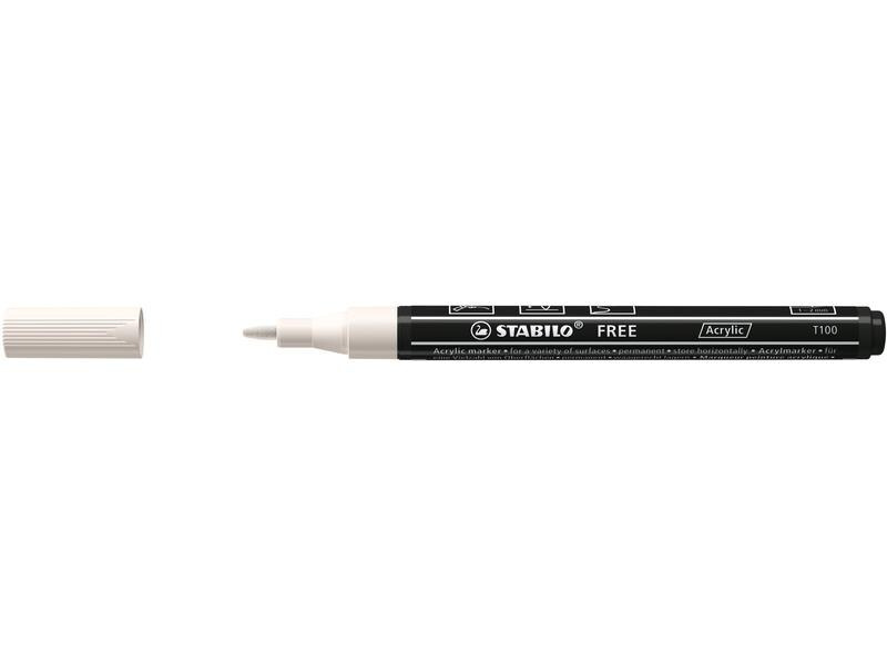 STABILO Acrylmarker Free Acrylic T100 Weiss