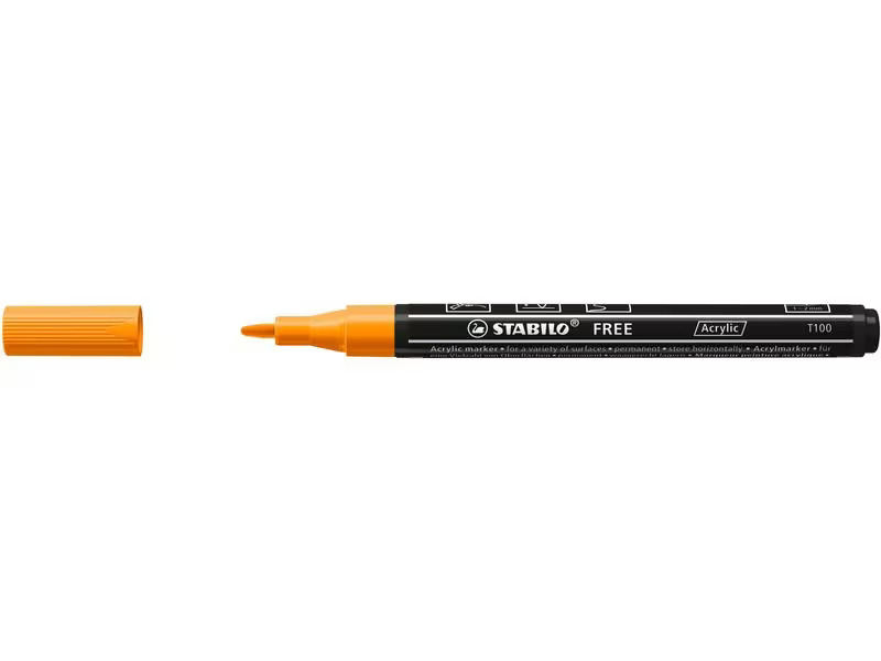 STABILO Acrylmarker Free Acrylic T100 Orange