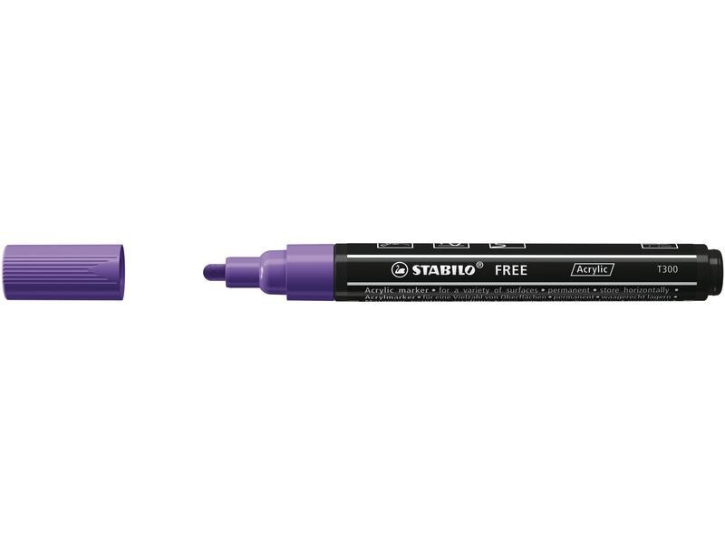 STABILO Acrylmarker Free Acrylic T300 Violett
