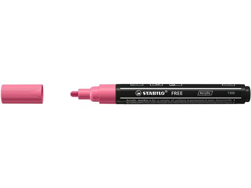 STABILO Acrylmarker Free Acrylic T300 Pink