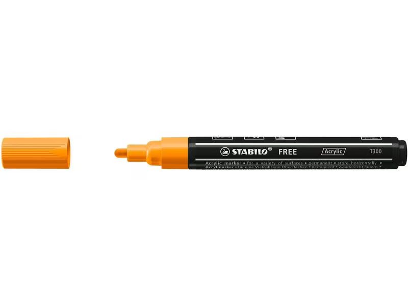 STABILO Acrylmarker Free Acrylic T300 Orange
