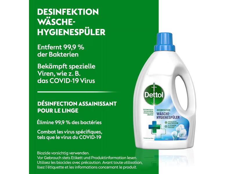 Dettol Flüssigwaschmittel Desinfektion Wäsche-Hygienespüler 1.5 l