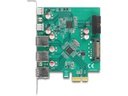 Delock PCI-Express-Karte 3x USB-A 3.0 / 2x USB-C 3.0