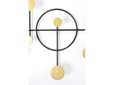 Kare Garderobenleiste Art Circles Gold/Schwarz