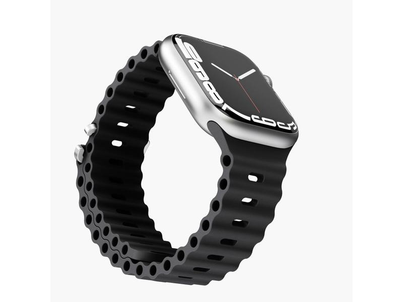 Vonmählen Wave Band Apple Watch 42/44/45/49 mm Black