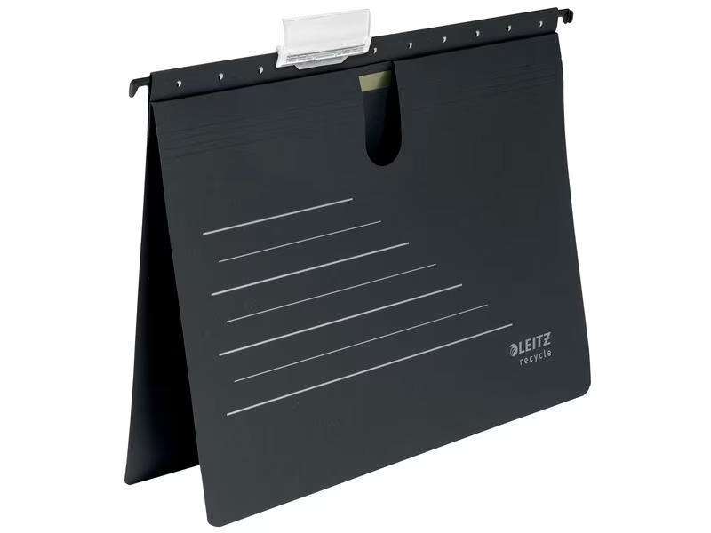 Leitz Hängeregister Recycle Schwarz, 10 Stück