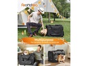 Feandrea Transportbox Haustier, 60 x 42 x 42 cm, Schwarz