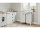 Songmics Wäschekorb  92 l, Weiss